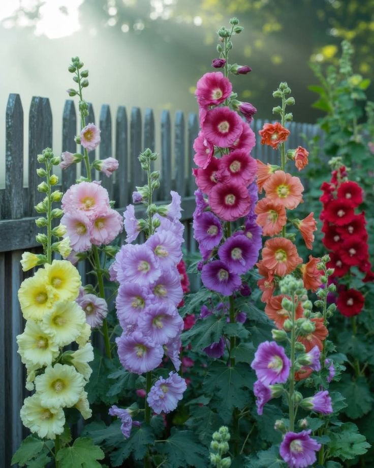 بذور الخطمي (Roses trémières - الصورة 4